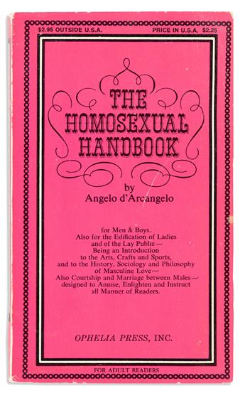 ANGELO DARCANGELO (nd) The Homosexual Handbook.